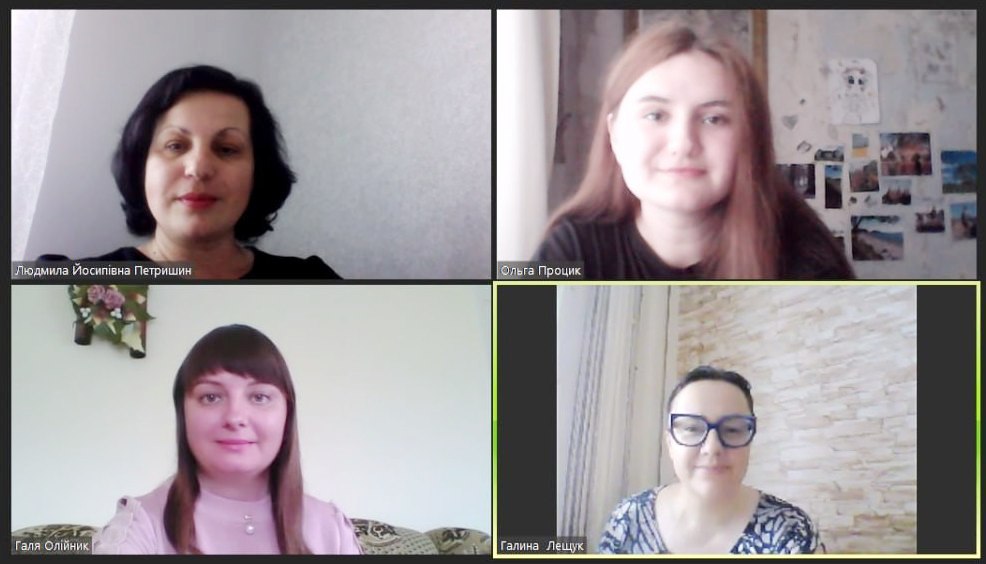 Викладачі кафедри соціальної роботи та менеджменту соціокультурної діяльності   Петришин Л. Й., Олійник Г. М.,   Лещук Г.В та студентка спеціальності «Соціальна робота» Процик О. П.